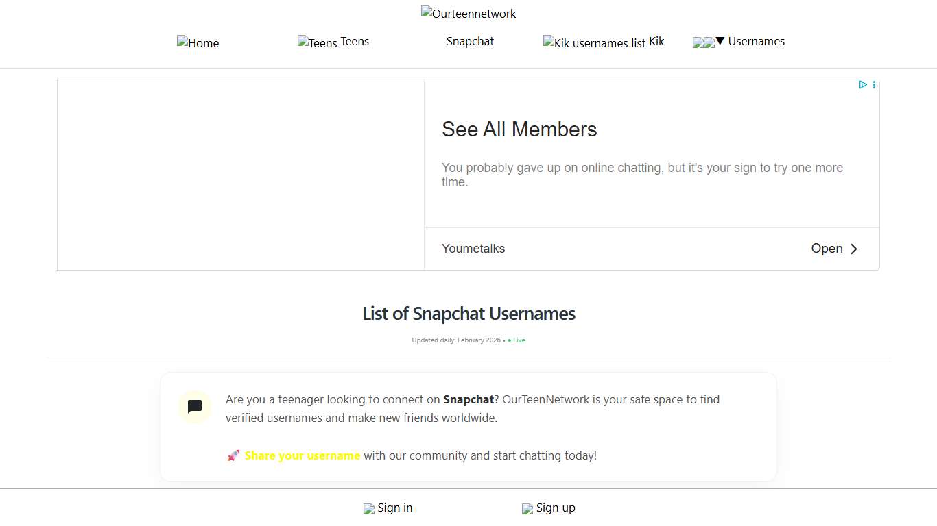 36352 Active Snapchat Usernames (2026 List)