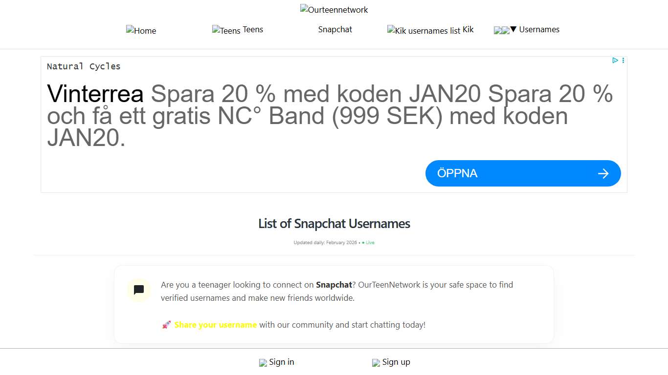 36352 Active Snapchat Usernames (2026 List)